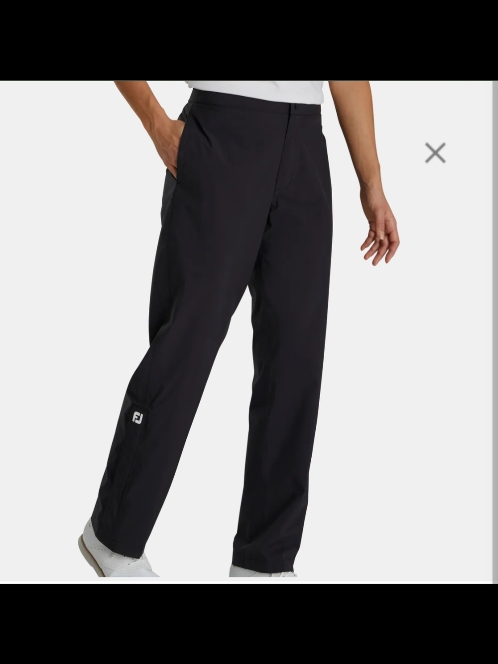 Women's DryJoys By FJ FootJoy Black Golf Rain Pants